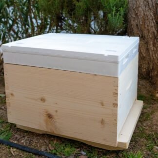 Κυψέλη μονή με τελάρα, θυρίδα και καπάκι ξύλινο